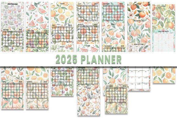 2025 Planner Graphics for Kdp Interiors