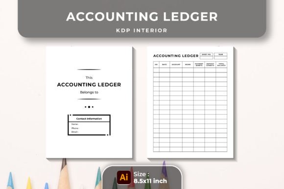 Accounting Ledger Book KDP Interior