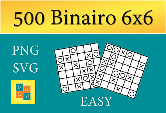 Binairo Logic Puzzle: Graphics for KDP Interiors
