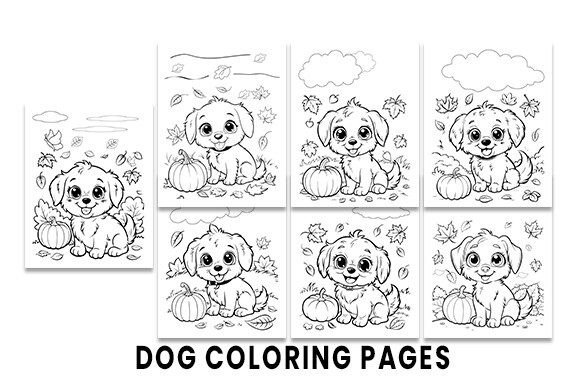 Dog Coloring Pages: Graphics for KDP Interiors & Creative Sellers