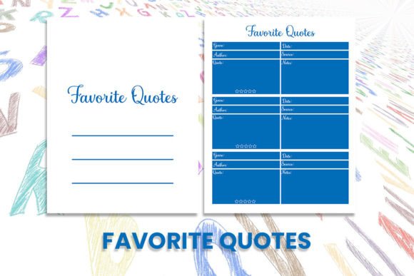 Favorite Quotes Graphics for Kdp Interiors
