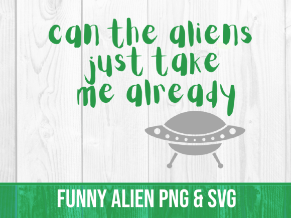 Funny Alien PNG and SVG Graphics for Kdp Interiors