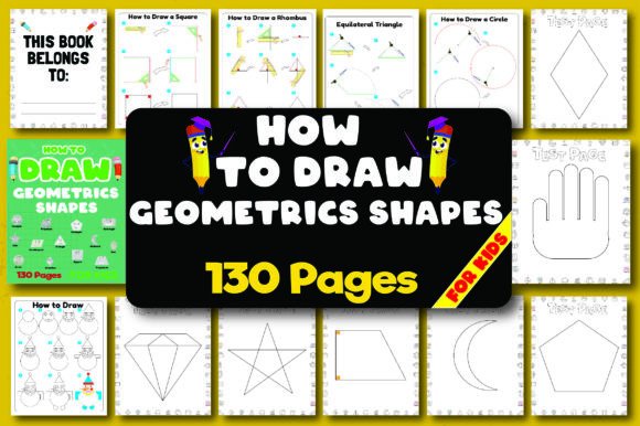 How to Draw Geometric Shape Step by Step: Graphics & Teaching Materials