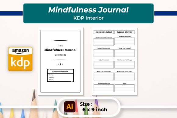 Mindfulness Journal KDP Interior Graphics