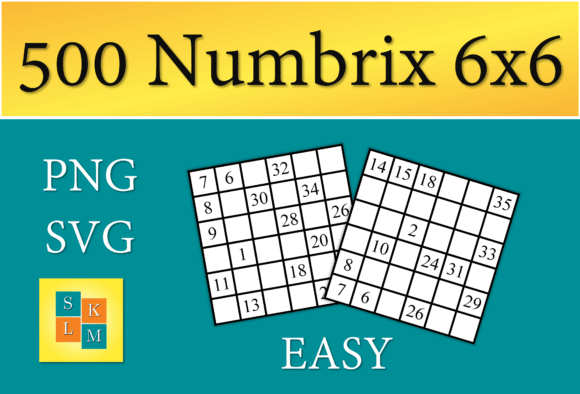 Numbrix Logic Puzzle: Graphics for KDP Interiors