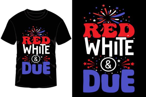 Red White Due Graphics for T-Shirt Designs