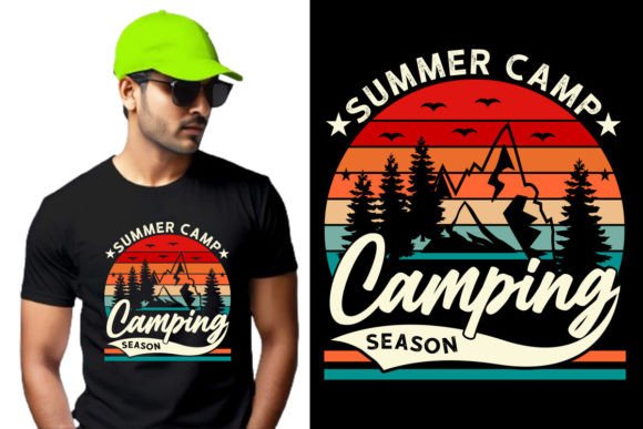 Summer Camp Camping Season Graphics & T-Shirt Designs