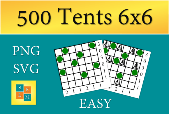 Tents Logic Puzzle: Graphics for KDP Interiors