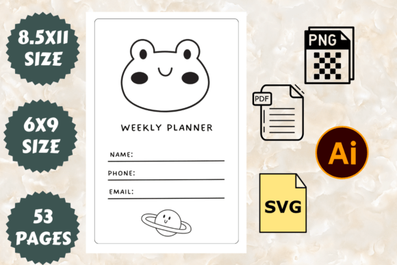 Weekly Planner Graphics Freebies for Handmade Creators